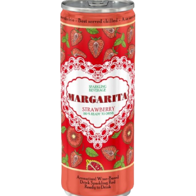 Sparkling MARGARITA Strawberry, 0.25l, 9% vol. alc.