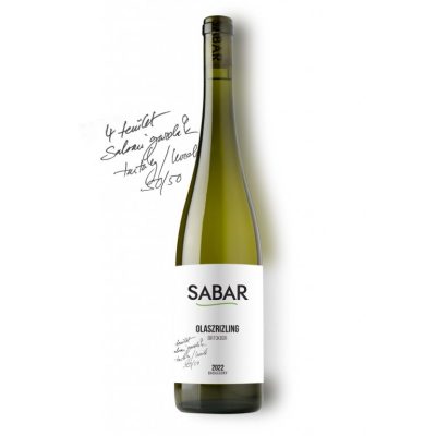 Sabar • Olaszrizling • 2022 • vin alb sec • Badacsony / Ungaria • 11.5% vol. alc.